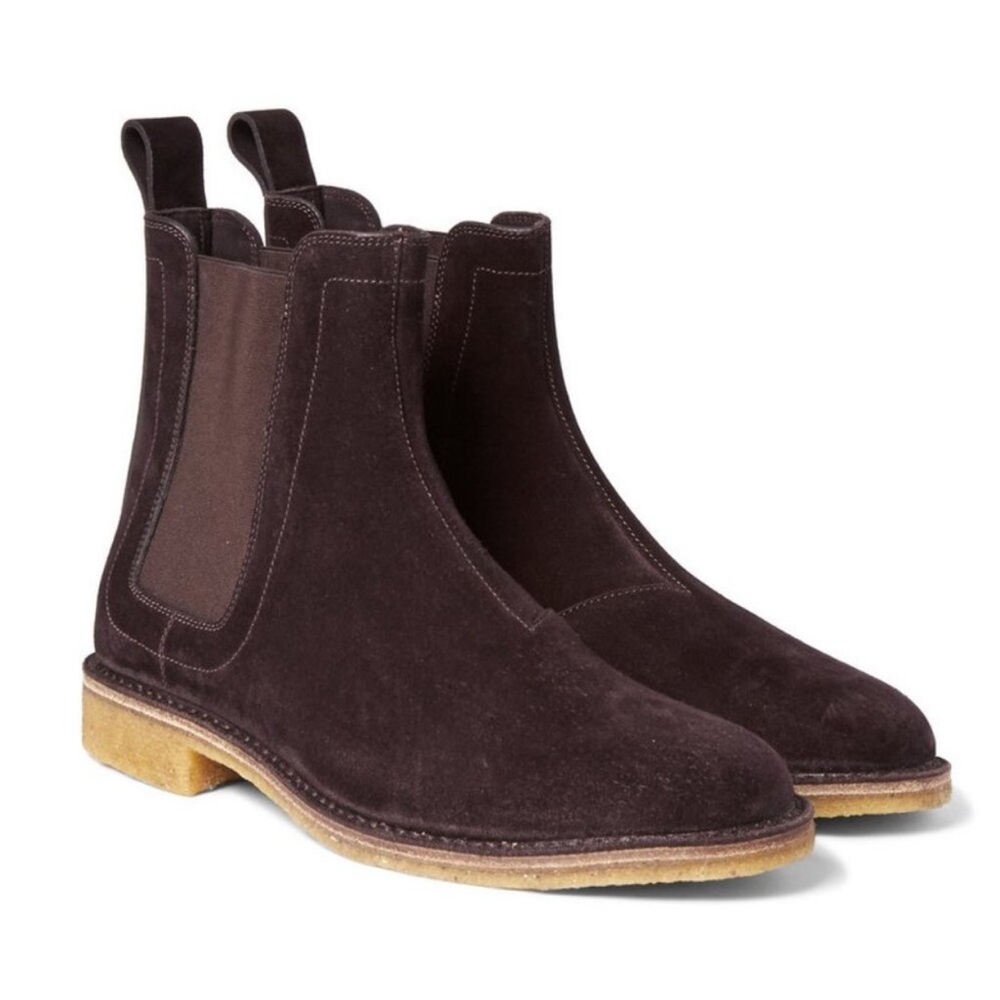 Bottega Veneta Brown Chelsea Ankle Boots - Picture 2 of 9